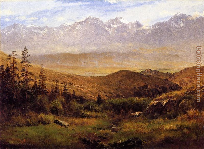 In the Foothills of the Mountains painting - Albert Bierstadt In the Foothills of the Mountains art painting
